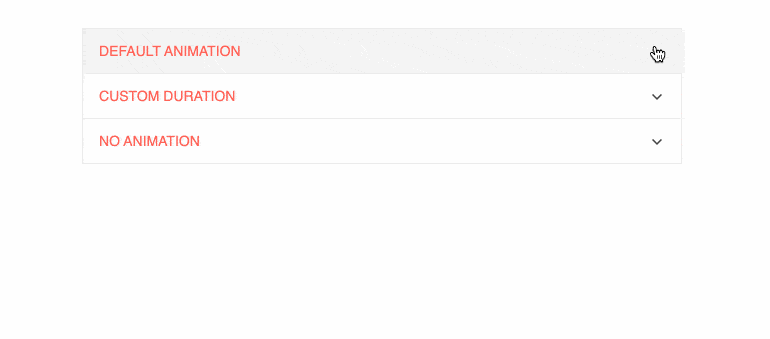 React ExpansionPanel component Animations