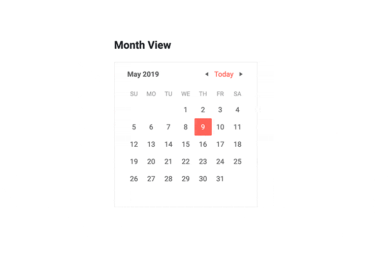 Telerik UI for Blazor Calendar-Themes