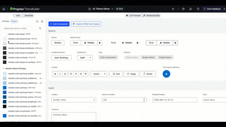 Conversational AI ThemeBuilder