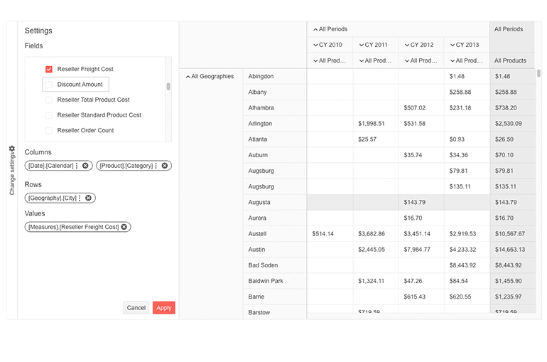 Angular Pivot Grid Filtering