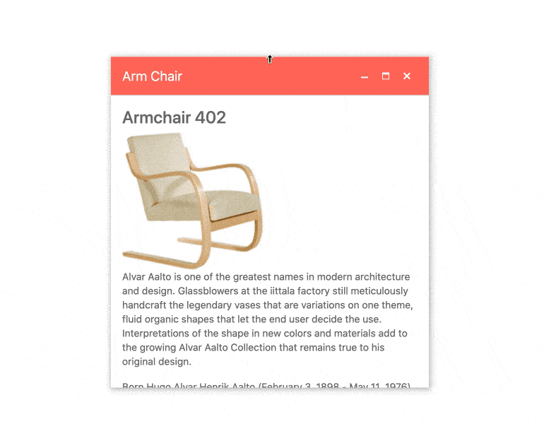 React Window - Resizing, KendoReact UI Library