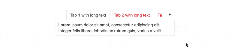 TabStrip - Scrollable Tabs