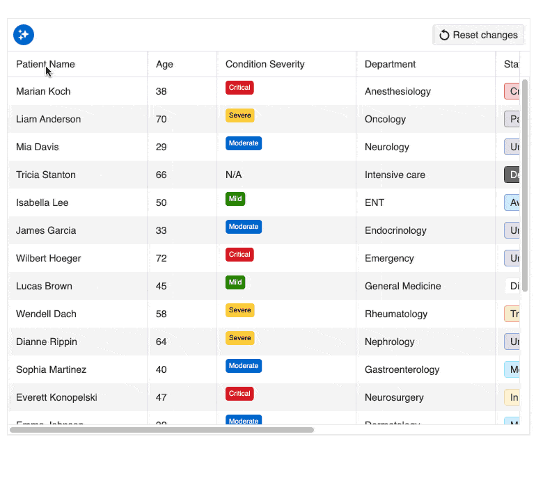 Telerik UI for Blazor Grid - Prompt based cell highlighting - above 60