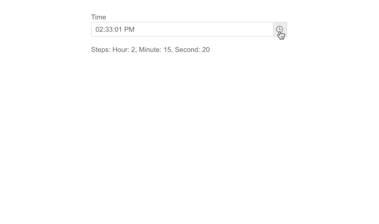 Telerik UI for Blazor TimePicker
