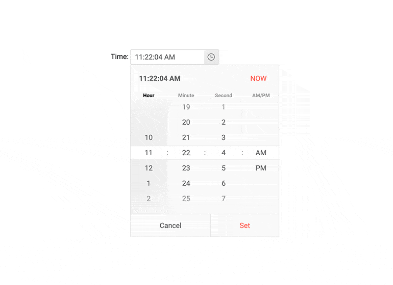 Telerik UI for Blazor TimePicker Theming