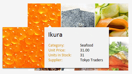 Telerik UI for ASP.NET AJAX Tooltip - Contextual menu