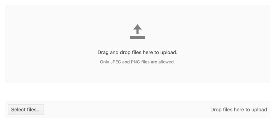 External Drop Zone Header