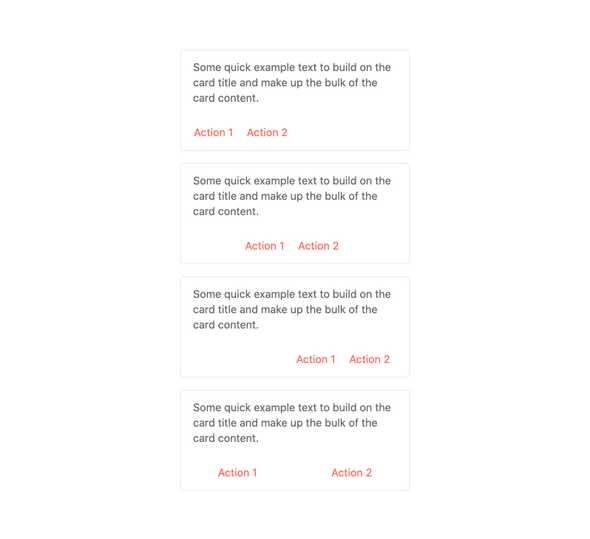 React Card - Action Buttons, KendoReact UI Library
