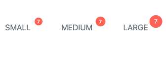 React Badge Component Appearance