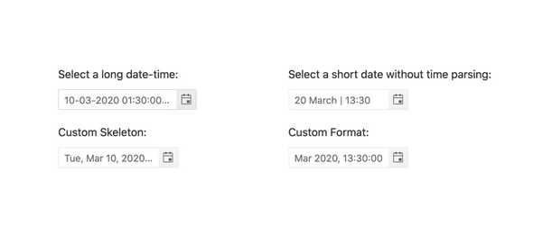 React DateTimePicker – Formats, KendoReact UI Library