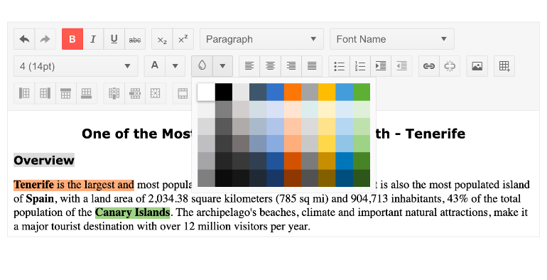 Blazor Text Editor Tools