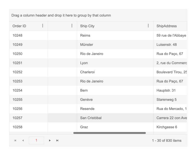 Frozen columns in ASP.NET Grid 