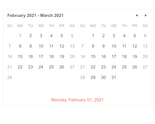 Telerik UI for ASP.NET Core MultiViewCalendar