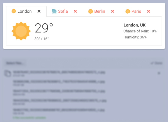 Telerik UI for ASP.NET Core TabStrip - Header
