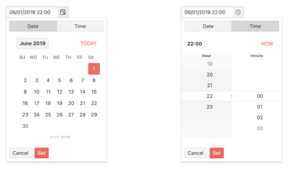 Telerik UI for Blazor DateTimePicker - Header