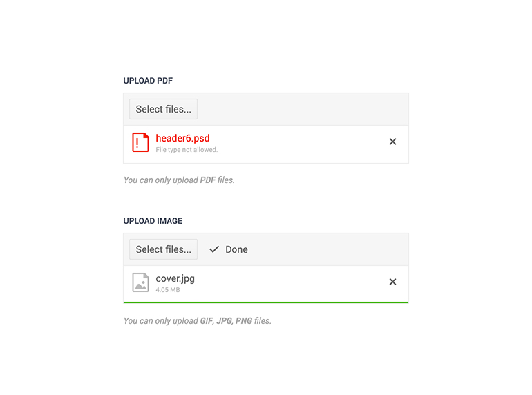 Telerik UI for Blazor Upload Validation