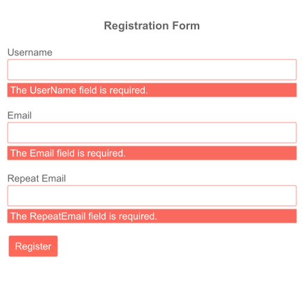 Validation Message - Template