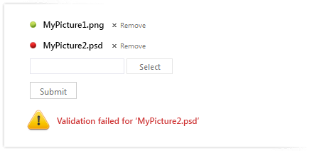 Telerik UI for ASP.NET AJAX Upload (Async) - validation