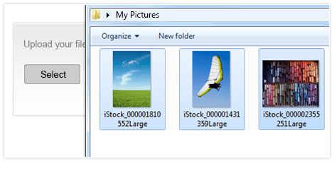 Telerik UI for ASP.NET AJAX Cloud Upload - multiple file selection