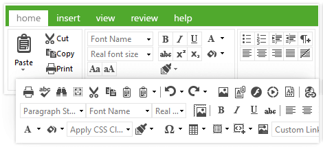 Telerik UI for ASP.NET AJAX File Editor - toolbar modes