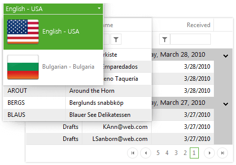 Telerik UI for ASP.NET AJAX Grid - Accessibility and Internationalization