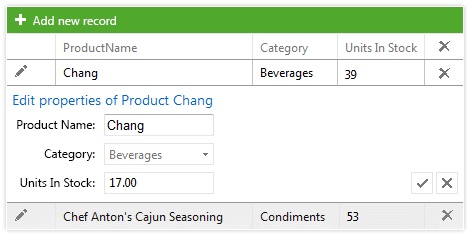 Telerik UI for ASP.NET AJAX Grid - Insert