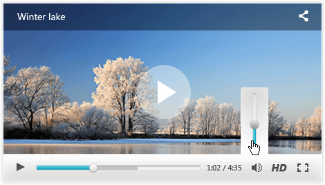 Telerik UI for ASP.NET AJAX Media Video Player - toolbar and titlebar