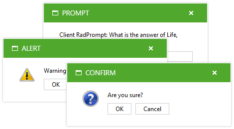 Telerik UI for ASP.NET AJAX - Customizable alternatives