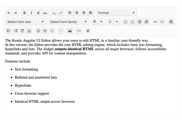 Angular Rich Text Editor Tools