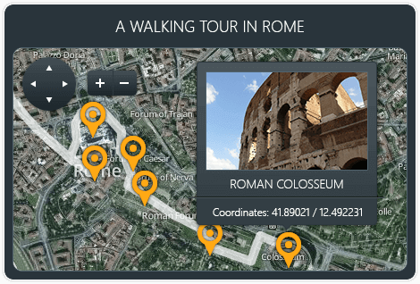 Telerik UI for ASP.NET AJAX Map - cross-layer integration
