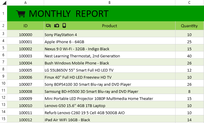 Telerik UI for ASP.NET AJAX SpreadProcessing - shapes and images