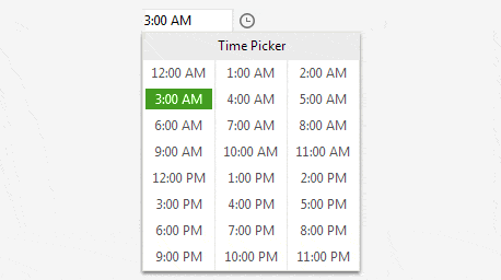 Telerik UI for ASP.NET AJAX Calendar - integration with TimePicker