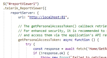 Report Server Embedded viewers support in RS.NET