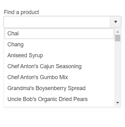 Kendo UI for jQuery ComboBox Component Floating Label