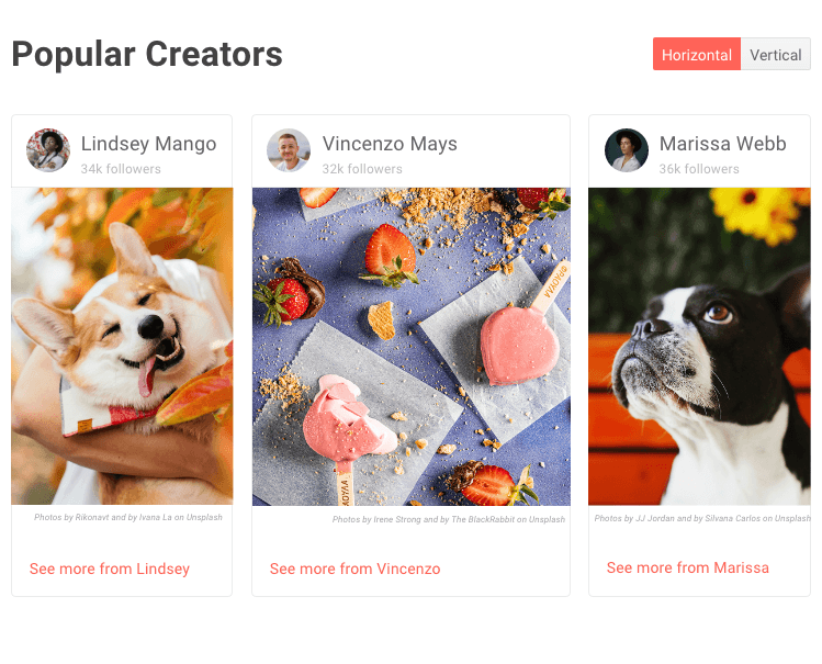 Kendo UI for Vue StackLayout Overview