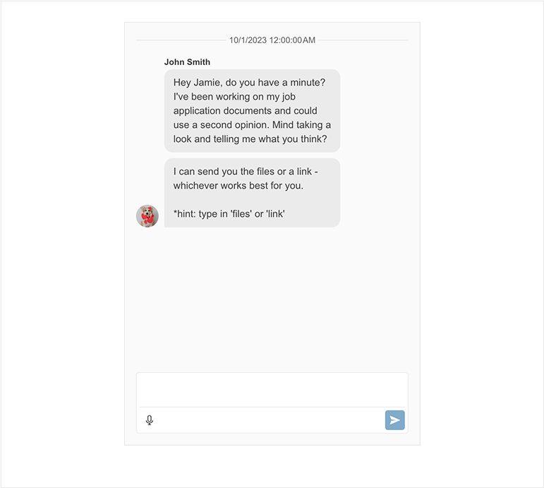 Telerik UI for ASP.NET Core - Conversational UI Chat - Overview 770px (1)