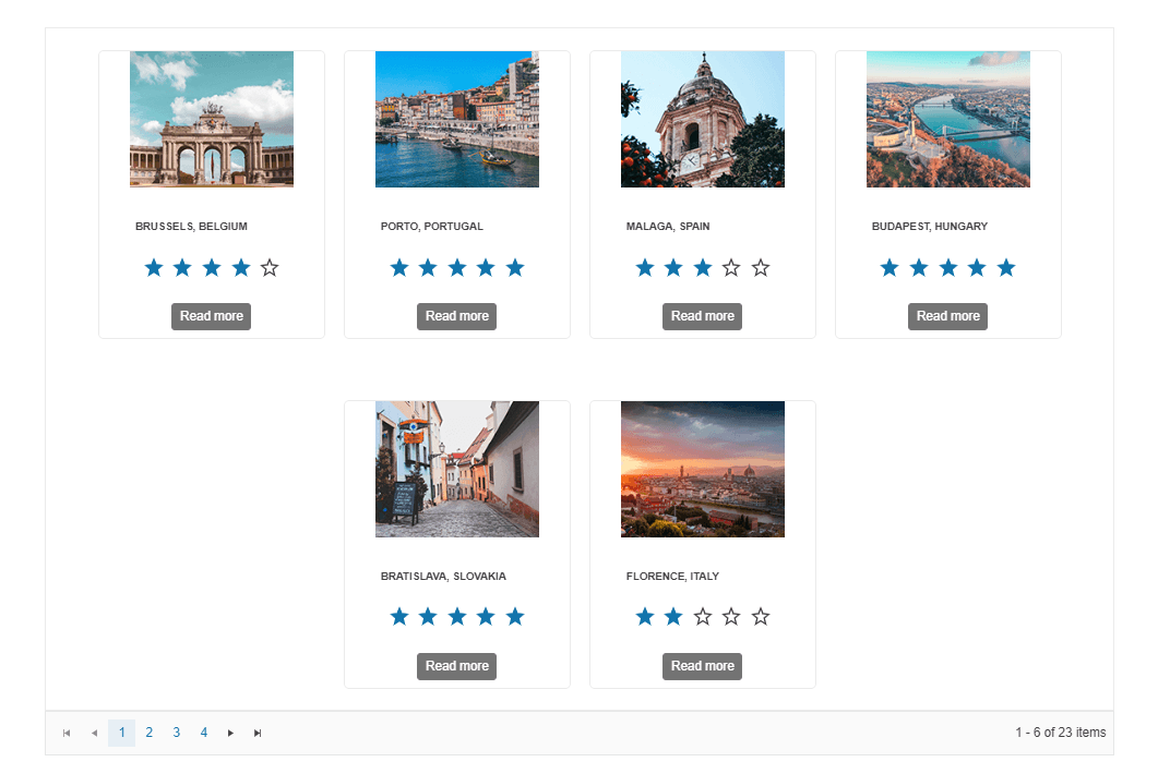 Telerik UI for ASP.NET Core Template Overview