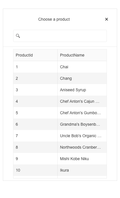 Telerik-UI-for-ASP.NET MVC-MultiColumnComboBox-Component-Adaptive-Rendering